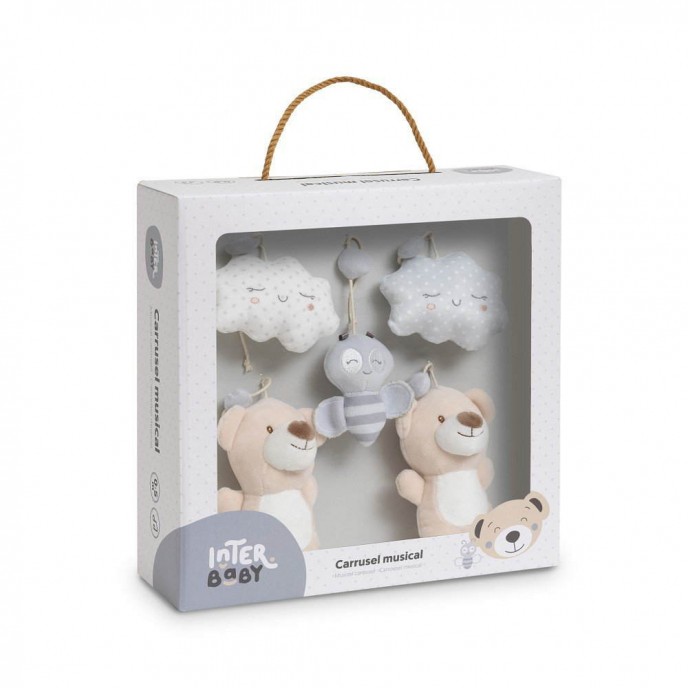 Interbaby Musical Mobile Bear Grey Interbaby Musical Mobile Bear Grey