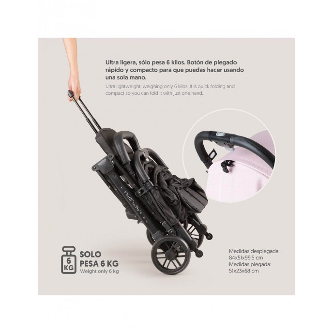 Interbaby Stroller Space Plus Pink Interbaby Stroller Space Plus Pink