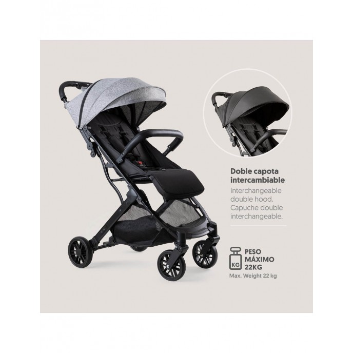 Interbaby Stroller Space Plus Grey Interbaby Stroller Space Plus Grey