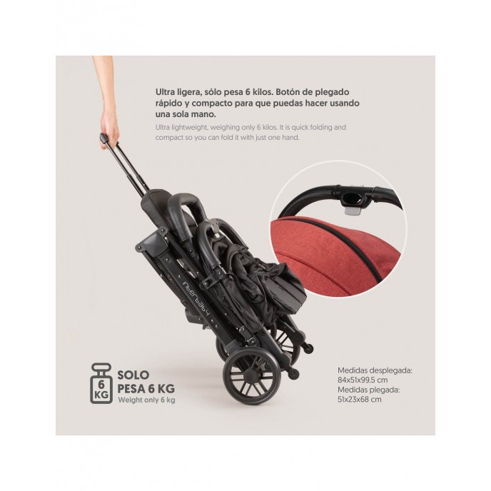 Interbaby Stroller Space Plus Red