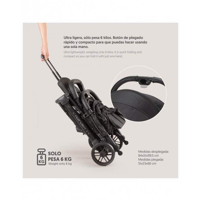 Interbaby Stroller Space Plus Black