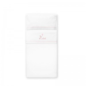 Interbaby Cot Sheets Set Cotton Giraffe Pink Interbaby Cot Sheets Set Cotton Giraffe Pink