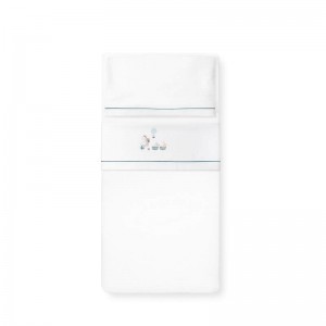 Interbaby Cot Sheets Set Cotton Giraffe Blue Interbaby Cot Sheets Set Cotton Giraffe Blue