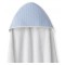 Interbaby Hooded Towel Apron Waffle White Blue Interbaby Hooded Towel Apron Waffle White Blue