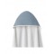 Interbaby Hooded Towel Apron Waffle White Petrol Blue Interbaby Hooded Towel Apron Waffle White Petrol Blue