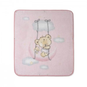 Interbaby Blanket and Sleeping Bag Bear Pink Interbaby Blanket and Sleeping Bag Bear Pink
