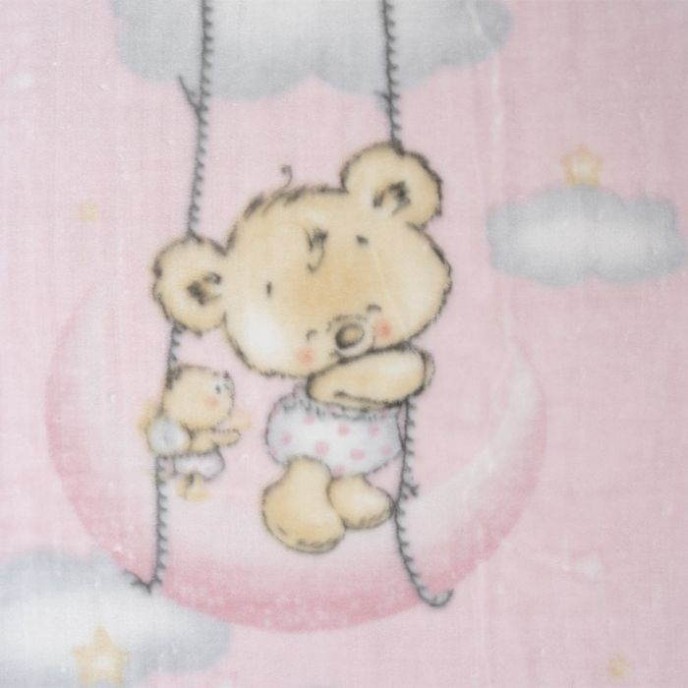 Interbaby Blanket and Sleeping Bag Bear Pink Interbaby Blanket and Sleeping Bag Bear Pink