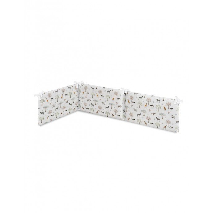 Interbaby Bedding Set Jungle White Petrol Blue