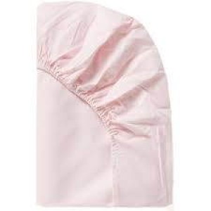 Interbaby Fitted Sheet Cotton Crib 80x50cm Pink