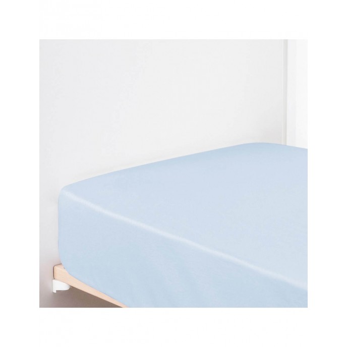Interbaby Fitted Cotton Sheets Cotbed 70x140cm Blue Interbaby Fitted Cotton Sheets Cotbed 70x140cm Blue