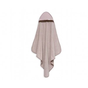 Interbaby Hooded Towel Muslin Dark Pink Interbaby Hooded Towel Muslin Dark Pink
