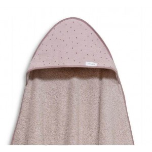 Interbaby Hooded Towel Muslin Dark Pink Interbaby Hooded Towel Muslin Dark Pink