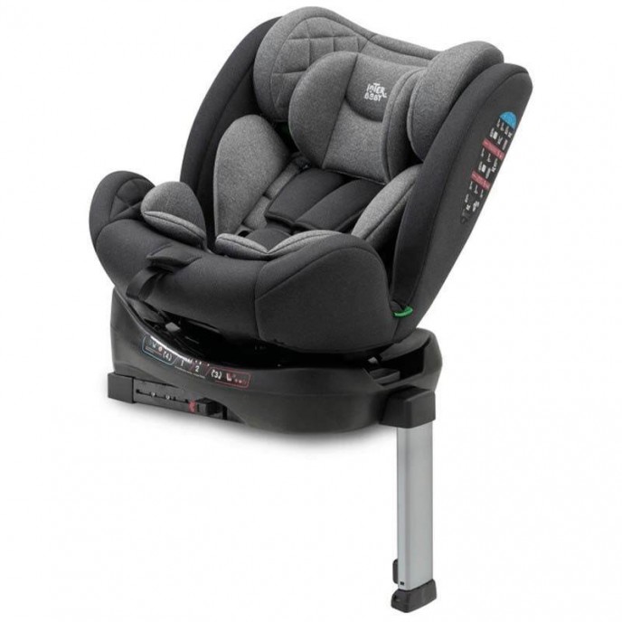 Interbaby Carseat I-Size ISOfix 360 Sella Grey (40-150cm)
