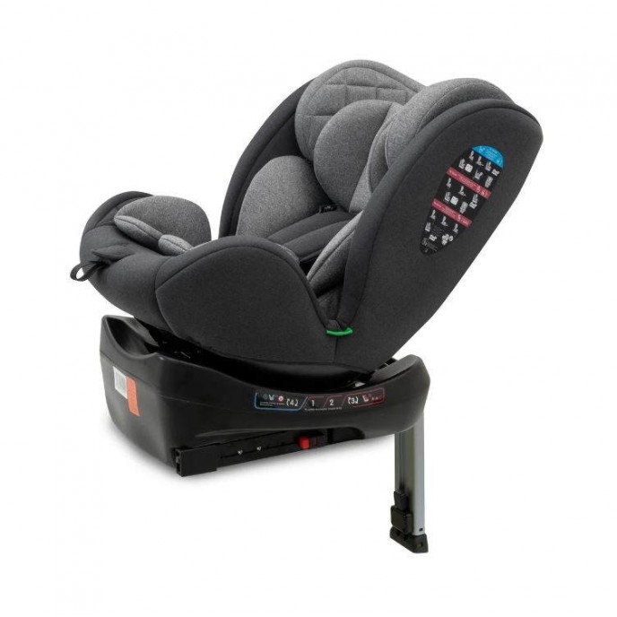 Interbaby Carseat I-Size ISOfix 360 Sella Grey (40-150cm)