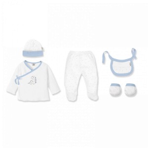 Interbaby Gift Set 5pc Dino Blue Interbaby Gift Set 5pc Dino Blue