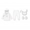 Interbaby Gift Set 5pc Dino Grey Interbaby Gift Set 5pc Dino Grey