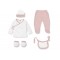 Interbaby Gift Set 5pc Flowers Pink