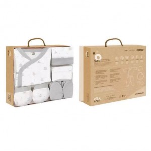 Interbaby Gift Set 5pc Bear Grey Interbaby Gift Set 5pc Bear Grey