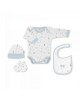 Interbaby Gift Set 4pc Forest Fox Blue Interbaby Gift Set 4pc Forest Fox Blue