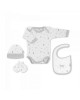 Interbaby Gift Set 4pc Forest Fox Grey Interbaby Gift Set 4pc Forest Fox Grey