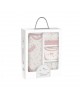 Interbaby Gift Set 4pc Leaves Pink Interbaby Gift Set 4pc Leaves Pink