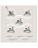 Interbaby Tricycle and Balance Bike 5 in 1 Grey Interbaby Tricycle and Balance Bike 5 in 1 Grey