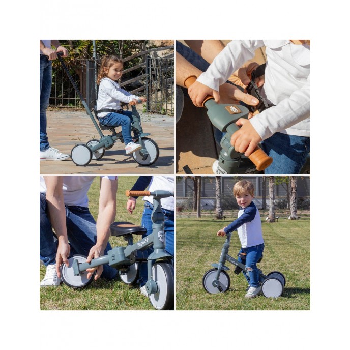 Interbaby Tricycle and Balance Bike 5 in 1 Grey Interbaby Tricycle and Balance Bike 5 in 1 Grey