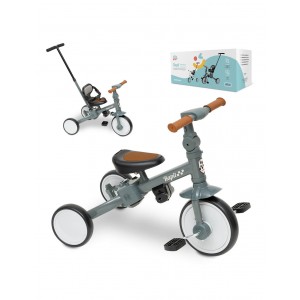 Interbaby Tricycle and Balance Bike 5 in 1 Grey
