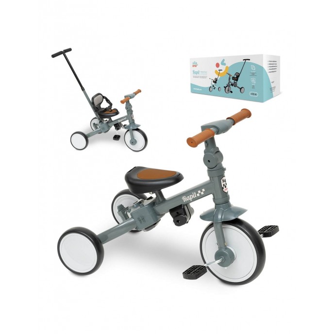 Interbaby Tricycle and Balance Bike 5 in 1 Grey Interbaby Tricycle and Balance Bike 5 in 1 Grey