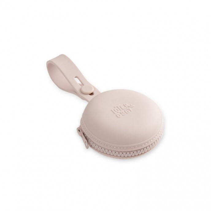 Interbaby Silicone Soother Holder with Zip Pink Interbaby Silicone Soother Holder with Zip Pink