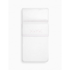 Interbaby Cot Sheets Set Cotton Luna Beige Interbaby Cot Sheets Set Cotton Luna Beige