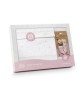 Interbaby Cot Sheets Set Cotton Luna Pink Interbaby Cot Sheets Set Cotton Luna Pink