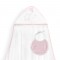 Interbaby Hooded Towel Elephant White Pink Interbaby Hooded Towel Elephant White Pink