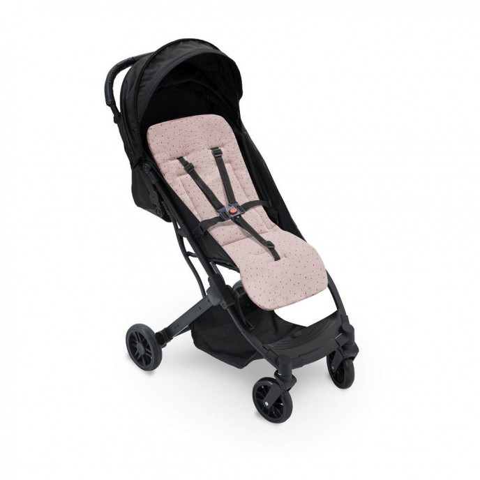 Interbaby Pushchair Liner Reversible Dots Stars Dark Pink Interbaby Pushchair Liner Reversible Dots Stars Dark Pink