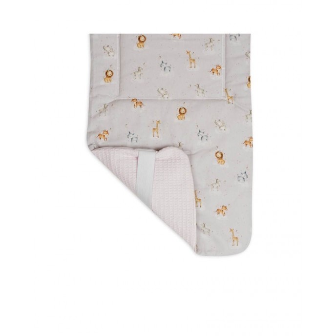 Interbaby Pushchair Liner Reversible Safari Pink Interbaby Pushchair Liner Reversible Safari Pink