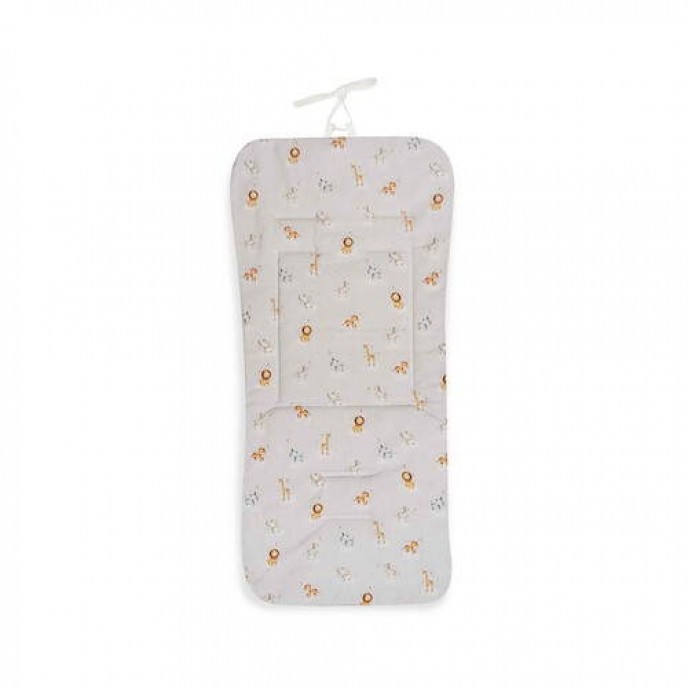 Interbaby Pushchair Liner Reversible Safari Pink Interbaby Pushchair Liner Reversible Safari Pink