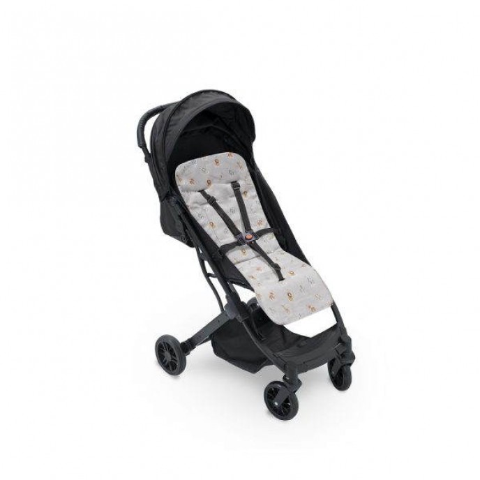 Interbaby Pushchair Liner Reversible Safari Petrol Blue Interbaby Pushchair Liner Reversible Safari Petrol Blue