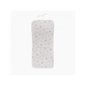 Interbaby Pushchair Liner Reversible Safari Petrol Blue