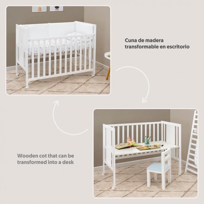 Interbaby Cot Basic Bear Transformable