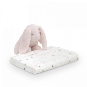 Interbaby Blanket and Plush Bunny Pink Interbaby Blanket and Plush Bunny Pink