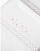 Interbaby Cot Sheets Set Fleece Stars Pink