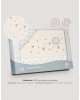Interbaby Cot Sheets Set Fleece Stars Beige Interbaby Cot Sheets Set Fleece Stars Beige