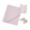 Interbaby Blanket Hat and Socks Set Pink Interbaby Blanket Hat and Socks Set Pink