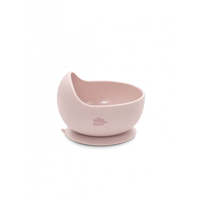 Interbaby Silicone Tableware Set Pink Interbaby Silicone Tableware Set Pink