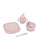 Interbaby Silicone Tableware Set Pink Interbaby Silicone Tableware Set Pink