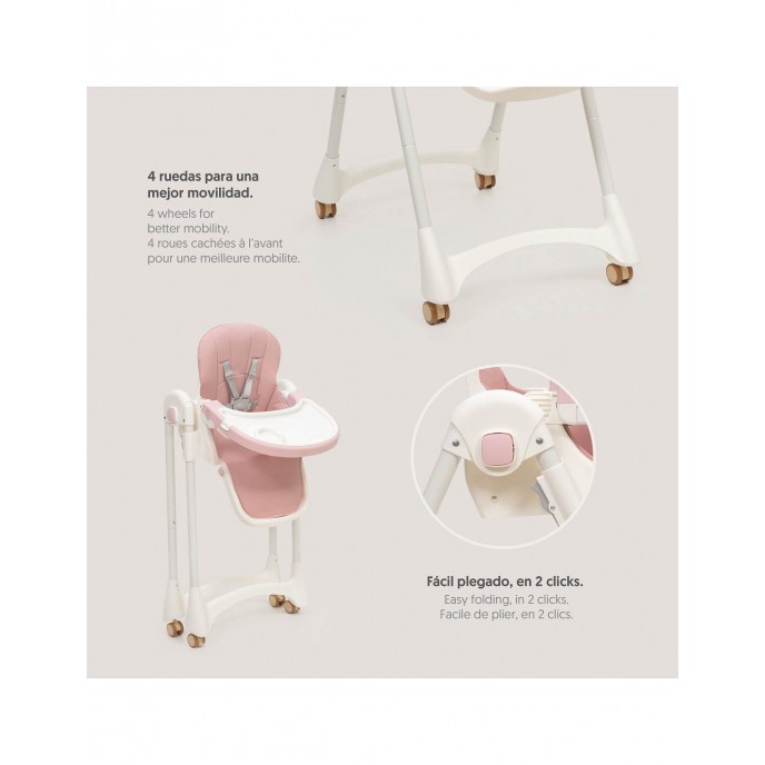 Interbaby Highchair Practic Pink