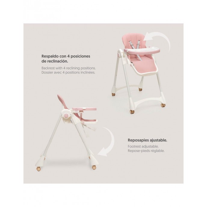 Interbaby Highchair Practic Pink