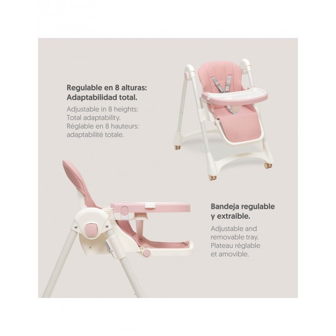 Interbaby Highchair Practic Pink