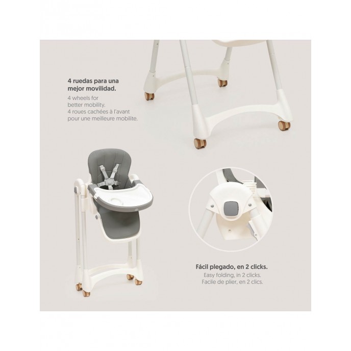 Interbaby Highchair Practic Grey