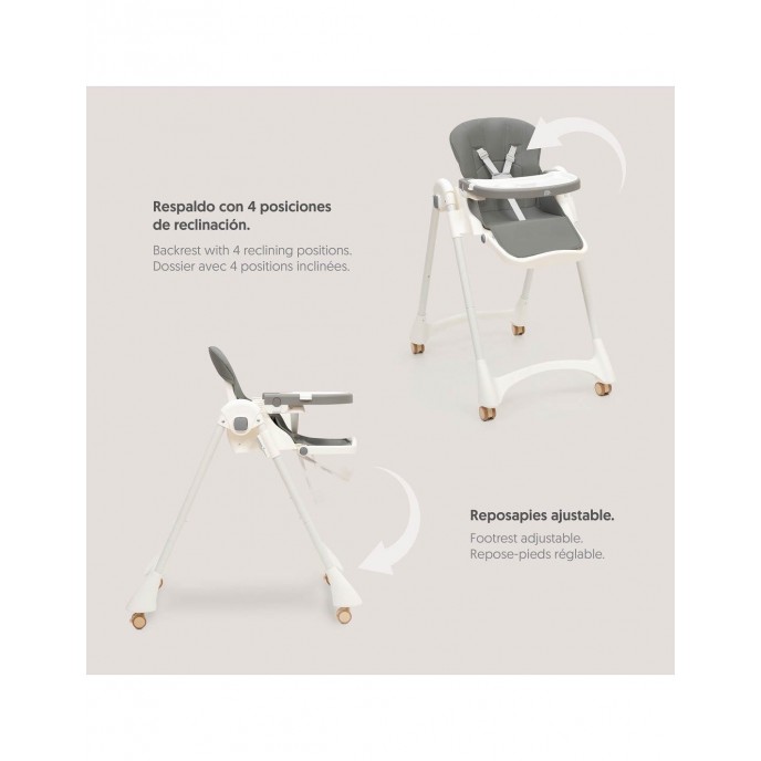 Interbaby Highchair Practic Grey